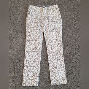 TOMMY HILFIGER Printed Chino Ankle Pants Size 2